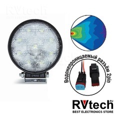 Светодиодная фара "OFF-Road" AVS FL-1206 (27W) серия "Basic", Купить Светодиодная фара "OFF-Road" AVS FL-1206 (27W) серия "Basic" в магазине РадиоВидео.рф, Светотехника