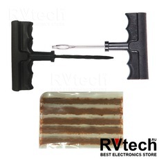 Набор для ремонта бескамерных шин AVS RK-105 (7 предм.), Купить Набор для ремонта бескамерных шин AVS RK-105 (7 предм.) в магазине РадиоВидео.рф, Аварийные принадлежности