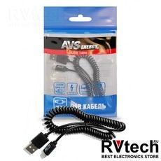 Кабель AVS для iPhone 5/6/7/8 (2м, витой) IP-52, Купить Кабель AVS для iPhone 5/6/7/8 (2м, витой) IP-52 в магазине РадиоВидео.рф, Автоэлектроника