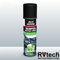Полироль пластика, винила "яблоко" (аэрозоль) 335 мл AVS AVK-067, Купить Полироль пластика, винила "яблоко" (аэрозоль) 335 мл AVS AVK-067 в магазине РадиоВидео.рф, Автохимия и косметика