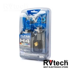Газонаполненные лампы EVO "Alfas" 24V 4300К H4, комплект 2 шт., Купить Газонаполненные лампы EVO "Alfas" 24V 4300К H4, комплект 2 шт. в магазине РадиоВидео.рф, EVO "Alfas"