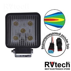 Светодиодная фара "OFF-Road" AVS SL-1210A (15W) серия "Basic", Купить Светодиодная фара "OFF-Road" AVS SL-1210A (15W) серия "Basic" в магазине РадиоВидео.рф, Светотехника