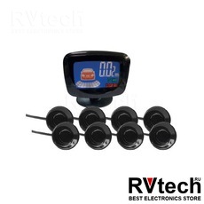 Парктроник PS-528 (8 датчиков, цветной LCD-Дисплей), Купить Парктроник PS-528 (8 датчиков, цветной LCD-Дисплей) в магазине РадиоВидео.рф, Автоэлектроника