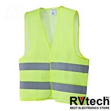 Жилет светоотражающий VT-03 (60гр/м2) XXL, Купить Жилет светоотражающий VT-03 (60гр/м2) XXL в магазине РадиоВидео.рф, Аварийные принадлежности