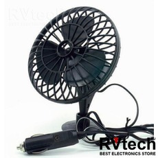 Вентилятор автомобильный 12В 5" AVS Сomfort 9041 (корпус: пластик, цвет: чёрный), Купить Вентилятор автомобильный 12В 5" AVS Сomfort 9041 (корпус: пластик, цвет: чёрный) в магазине РадиоВидео.рф, Автоэлектроника