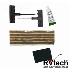 Набор для ремонта бескамерных шин AVS RK-120 (9 предм.), Купить Набор для ремонта бескамерных шин AVS RK-120 (9 предм.) в магазине РадиоВидео.рф, Аварийные принадлежности