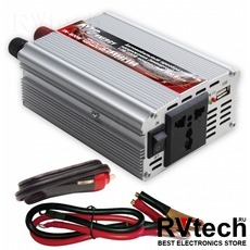 Инвертор автомобильный 12/220V AVS IN-600W, Купить Инвертор автомобильный 12/220V AVS IN-600W в магазине РадиоВидео.рф, Преобразователи напряжения