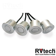 Датчик парктроника 2.5 м (серебро) 18мм AVS PS-18, Купить Датчик парктроника 2.5 м (серебро) 18мм AVS PS-18 в магазине РадиоВидео.рф, Автоэлектроника