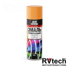Эмаль универсальная алкид. "оранжевый" 520 мл (аэрозоль) AVS AVK-511, Купить Эмаль универсальная алкид. "оранжевый" 520 мл (аэрозоль) AVS AVK-511 в магазине РадиоВидео.рф, Автохимия и косметика
