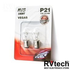 Лампа AVS Vegas в блистере 12V. P21/4W(BAZ15d) смещ.штифт- 2 шт., Купить Лампа AVS Vegas в блистере 12V. P21/4W(BAZ15d) смещ.штифт- 2 шт. в магазине РадиоВидео.рф, AVS Vegas