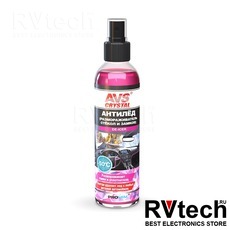 Размораживатель стёкол и замков "антилёд" (с распылителем) 250 мл AVS AVK-186, Купить Размораживатель стёкол и замков "антилёд" (с распылителем) 250 мл AVS AVK-186 в магазине РадиоВидео.рф, Автохимия и косметика