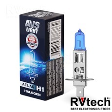 Лампа галогенная AVS ATLAS BOX /5000К/ H1.12V.55W (1 шт.), Купить Лампа галогенная AVS ATLAS BOX /5000К/ H1.12V.55W (1 шт.) в магазине РадиоВидео.рф, AVS ATLAS BOX