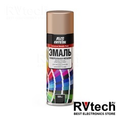 Эмаль металлик универсальная "бронза" 520 мл (аэрозоль) AVS AVK-516, Купить Эмаль металлик универсальная "бронза" 520 мл (аэрозоль) AVS AVK-516 в магазине РадиоВидео.рф, Автохимия и косметика
