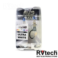 Газонаполненные лампы AVS "Alfas" "Ультра-белый" 6000К H3, комплект 2 шт., Купить Газонаполненные лампы AVS "Alfas" "Ультра-белый" 6000К H3, комплект 2 шт. в магазине РадиоВидео.рф, AVS "Alfas"