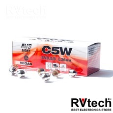 Лампа AVS Vegas 24V. С5W (SV8.5/8) L36мм. BOX (10 шт.), Купить Лампа AVS Vegas 24V. С5W (SV8.5/8) L36мм. BOX (10 шт.) в магазине РадиоВидео.рф, AVS Vegas
