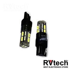 T10 T104 /белый/ (W2.1x9.5D) CANBUS 18SMD 4014 12-24V.блистер, 2 шт., Купить T10 T104 /белый/ (W2.1x9.5D) CANBUS 18SMD 4014 12-24V.блистер, 2 шт. в магазине РадиоВидео.рф, Светодиодная лампа