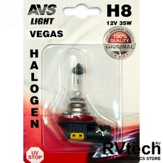 Лампа галогенная AVS Vegas в блистере H8.12V.35W (1 шт.), Купить Лампа галогенная AVS Vegas в блистере H8.12V.35W (1 шт.) в магазине РадиоВидео.рф, AVS Vegas