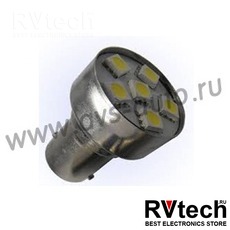 T15 S027 (BA15S) 6SMD 5050 3chip 1 contact, блистер 2 шт, Купить T15 S027 (BA15S) 6SMD 5050 3chip 1 contact, блистер 2 шт в магазине РадиоВидео.рф, Светодиодная лампа