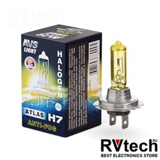 Лампа галогенная AVS ATLAS ANTI-FOG / BOX желтый H7.12V.55W (1 шт.), Купить Лампа галогенная AVS ATLAS ANTI-FOG / BOX желтый H7.12V.55W (1 шт.) в магазине РадиоВидео.рф, AVS ATLAS ANTI-FOG