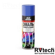 Эмаль универсальная алкид. "синий" 520 мл (аэрозоль) AVS AVK-505, Купить Эмаль универсальная алкид. "синий" 520 мл (аэрозоль) AVS AVK-505 в магазине РадиоВидео.рф, Автохимия и косметика