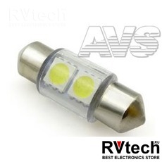 T11 SV006 /белый/ (SV8,5) 31mm 2x5050 SMD, блистер 2 шт, Купить T11 SV006 /белый/ (SV8,5) 31mm 2x5050 SMD, блистер 2 шт в магазине РадиоВидео.рф, Светодиодная лампа