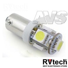 T8 В008 /белый/ (BA9S) 5SMD 5050, блистер, 2 шт, Купить T8 В008 /белый/ (BA9S) 5SMD 5050, блистер, 2 шт в магазине РадиоВидео.рф, Светодиодная лампа