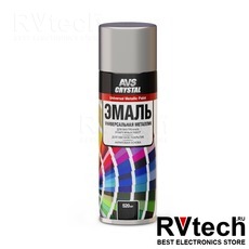 Эмаль металлик универсальная "хром" 520 мл (аэрозоль) AVS AVK-514, Купить Эмаль металлик универсальная "хром" 520 мл (аэрозоль) AVS AVK-514 в магазине РадиоВидео.рф, Автохимия и косметика