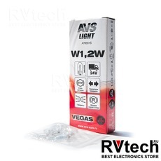 Лампа AVS Vegas 24V. W1,2W (W2.1x4,6d) BOX (10 шт.), Купить Лампа AVS Vegas 24V. W1,2W (W2.1x4,6d) BOX (10 шт.) в магазине РадиоВидео.рф, AVS Vegas