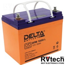DELTA DTM 1233 L - Аккумулятор для UPS. 12 V, 33 A, Купить DELTA DTM 1233 L - Аккумулятор для UPS. 12 V, 33 A в магазине РадиоВидео.рф, Delta DTM
