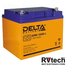 DELTA DTM 1240 L - Аккумулятор для UPS. 12 V, 40 A, Купить DELTA DTM 1240 L - Аккумулятор для UPS. 12 V, 40 A в магазине РадиоВидео.рф, Delta DTM