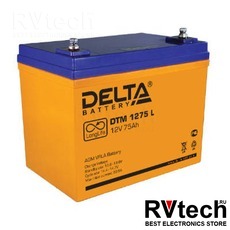 DELTA DTM 1275 L - Аккумулятор для UPS. 12 V, 75 A, Купить DELTA DTM 1275 L - Аккумулятор для UPS. 12 V, 75 A в магазине РадиоВидео.рф, Delta DTM