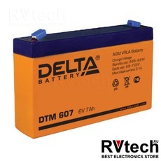 DELTA DTM 607 - Аккумулятор для UPS. 6 V, 7 A, Купить DELTA DTM 607 - Аккумулятор для UPS. 6 V, 7 A в магазине РадиоВидео.рф, Delta DTM