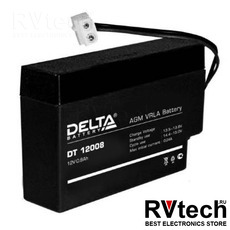 DELTA DT 12008 (T13) - Аккумулятор для UPS. 12 V, 0,8 A, Купить DELTA DT 12008 (T13) - Аккумулятор для UPS. 12 V, 0,8 A в магазине РадиоВидео.рф, Delta DT