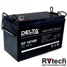 DELTA DT 12100 - Аккумулятор для UPS. 12 V, 100 A, Купить DELTA DT 12100 - Аккумулятор для UPS. 12 V, 100 A в магазине РадиоВидео.рф, Delta DT