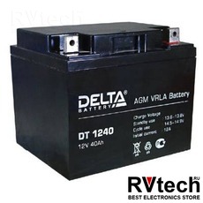 DELTA DT 1240 - Аккумулятор для UPS. 12 V, 40 A, Купить DELTA DT 1240 - Аккумулятор для UPS. 12 V, 40 A в магазине РадиоВидео.рф, Delta DT