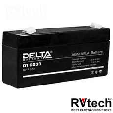DELTA DT 6033 (125мм) - Аккумулятор для UPS. 6 V, 3,3 A, Купить DELTA DT 6033 (125мм) - Аккумулятор для UPS. 6 V, 3,3 A в магазине РадиоВидео.рф, Delta DT