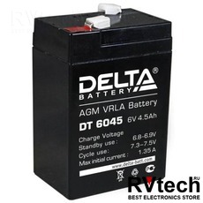 DELTA DT 6045 - Аккумулятор для UPS. 6 V, 4,5 A, Купить DELTA DT 6045 - Аккумулятор для UPS. 6 V, 4,5 A в магазине РадиоВидео.рф, Delta DT