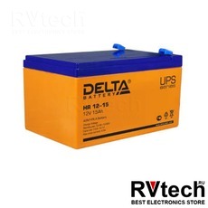 DELTA HR 12-15 - Аккумулятор для UPS. 12 V, 15 A, Купить DELTA HR 12-15 - Аккумулятор для UPS. 12 V, 15 A в магазине РадиоВидео.рф, Delta HR