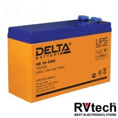 DELTA HR 12-24 W - Аккумулятор для UPS. 12 V, 6 A, Купить DELTA HR 12-24 W - Аккумулятор для UPS. 12 V, 6 A в магазине РадиоВидео.рф, Delta HR