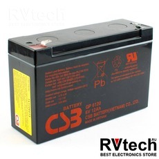 Аккумулятор CSB GP 6120 CSB (6v 12 ah), Купить Аккумулятор CSB GP 6120 CSB (6v 12 ah) в магазине РадиоВидео.рф, General Security