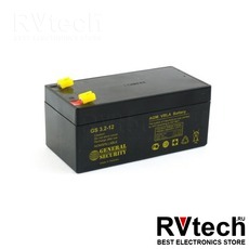 Аккумулятор  GS  12v 3,2 ah KL, шт, Купить Аккумулятор  GS  12v 3,2 ah KL, шт в магазине РадиоВидео.рф, General Security
