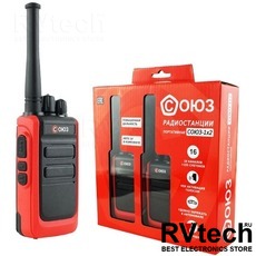 Радиостанция СОЮЗ-1х2 (красный) / 2 рации в комплекте, Купить Радиостанция СОЮЗ-1х2 (красный) / 2 рации в комплекте в магазине РадиоВидео.рф, Рации СОЮЗ (Россия)