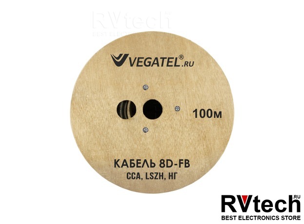 Кабель VEGATEL 8D-FB (ГОСТ), Купить Кабель VEGATEL 8D-FB (ГОСТ) в магазине РадиоВидео.рф, Кабель коаксиальный и фидерный