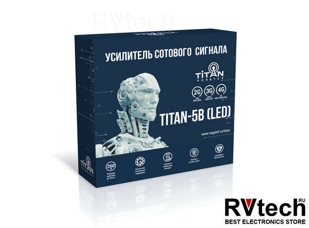 Репитер Titan-5B (LED), Купить Репитер Titan-5B (LED) в магазине РадиоВидео.рф, Репитеры