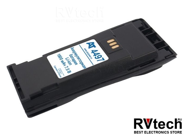 Аккумулятор AT 4497 (Li-ion, 7.5В, 1800мАч), Купить Аккумулятор AT 4497 (Li-ion, 7.5В, 1800мАч) в магазине РадиоВидео.рф, ЕРМАК