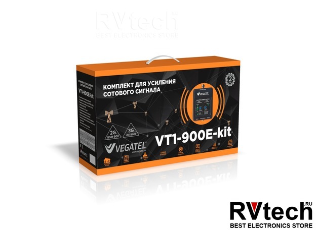 Комплект VEGATEL VT1-900E-kit (LED), Купить Комплект VEGATEL VT1-900E-kit (LED) в магазине РадиоВидео.рф, Комплекты для усиления сотовой связи