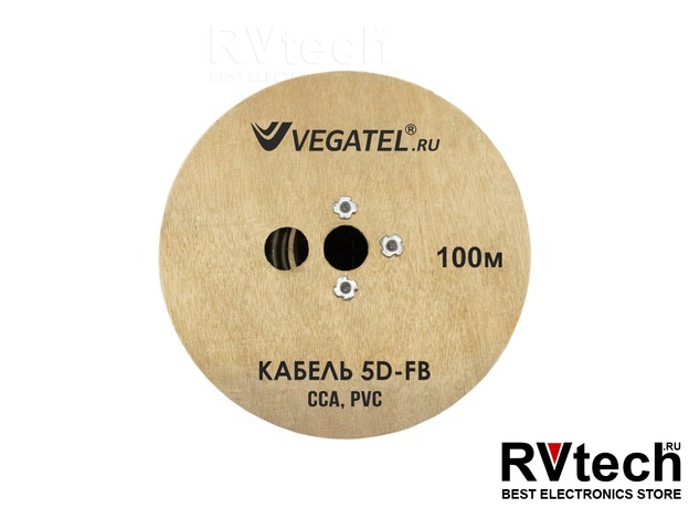 Кабель VEGATEL 5D-FB CCA (ГОСТ), Купить Кабель VEGATEL 5D-FB CCA (ГОСТ) в магазине РадиоВидео.рф, Кабель коаксиальный и фидерный