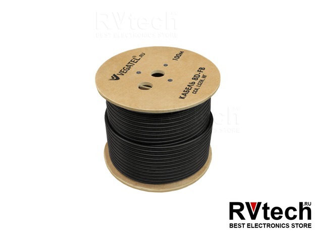 Кабель VEGATEL 8D-FB (ГОСТ), Купить Кабель VEGATEL 8D-FB (ГОСТ) в магазине РадиоВидео.рф, Кабель коаксиальный и фидерный
