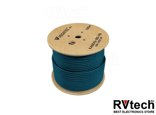 Кабель VEGATEL 8D-FB Cu (ГОСТ), Купить Кабель VEGATEL 8D-FB Cu (ГОСТ) в магазине РадиоВидео.рф, Кабель коаксиальный и фидерный