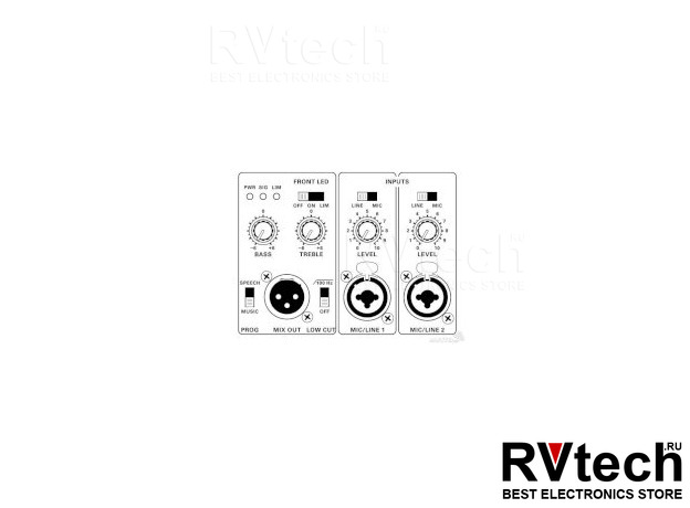 Behringer Turbosound Milan M10 Акустическая система активная 2х-полосная, Купить Behringer Turbosound Milan M10 Акустическая система активная 2х-полосная в магазине РадиоВидео.рф, Акустические системы активные